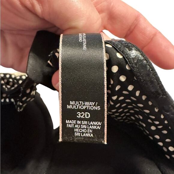 Victoria’s Secret Polka Dot Multiway Multi-options Strapless Bra Size 32D - Picture 3 of 4